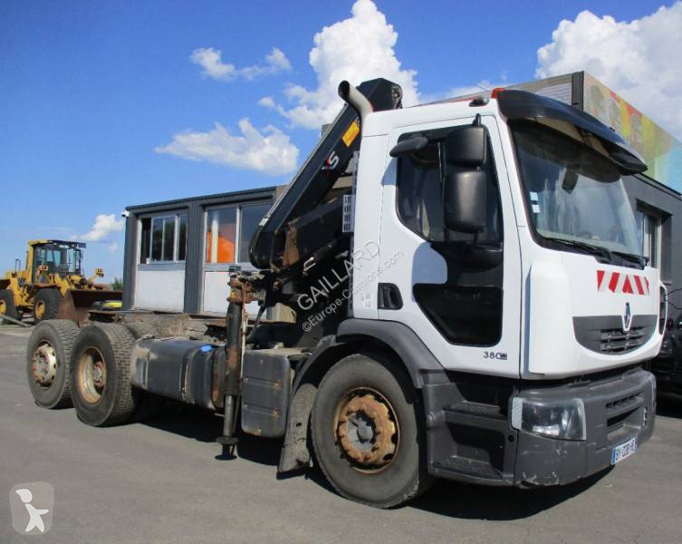 Camion chassis occasion Renault Premium 380 DXI Gazoil grue 29/11/2011 - 380 CV